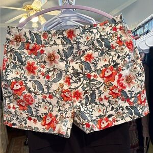 Zara Floral High Waist Women's Shorts